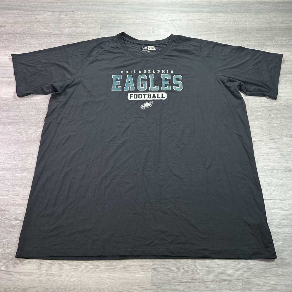 Philadelphia Eagles Shirt Mens 2XL Black NFL Football New Era Performance